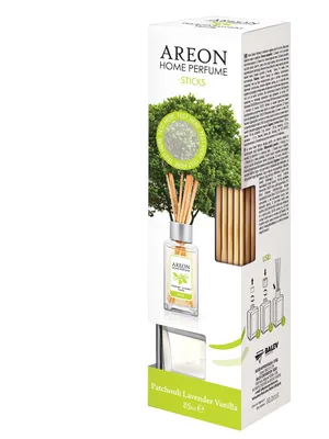Image of: Areon Ароматизатор Home Perfume, пръчици, пачули, лавандула и ванилия, 85 ml